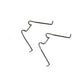 Colony 3287-2 headlamp lens retainer spring set for motorcycle lighting components