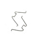 Colony 3287-2 headlamp lens retainer spring set for motorcycle lighting encased in clear packaging