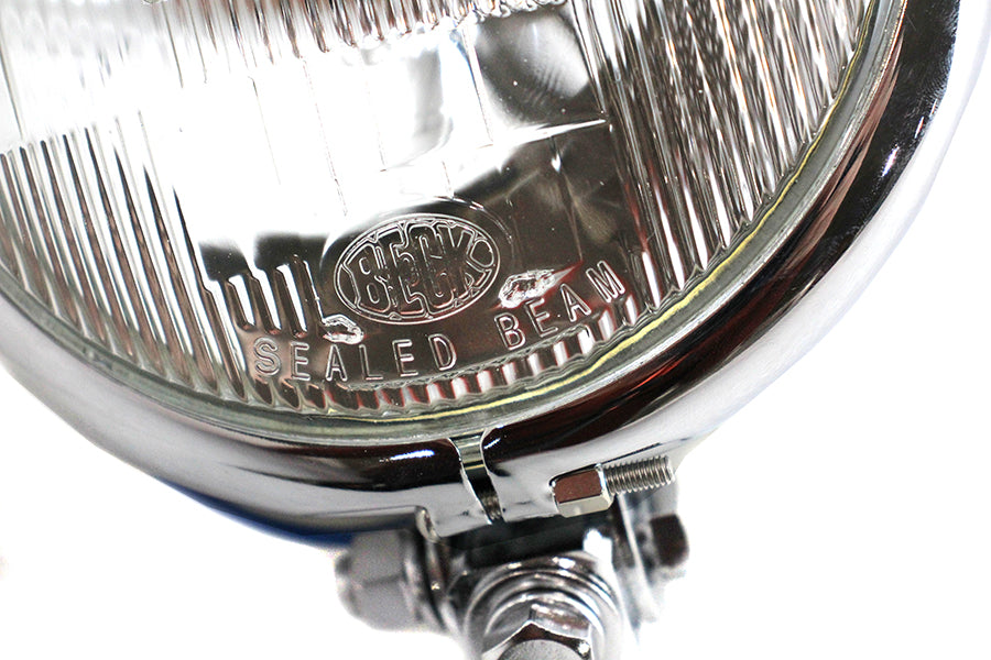 Wyatt Gatling 62017 5-3/4-Inch Round Headlamp Assembly, Chrome