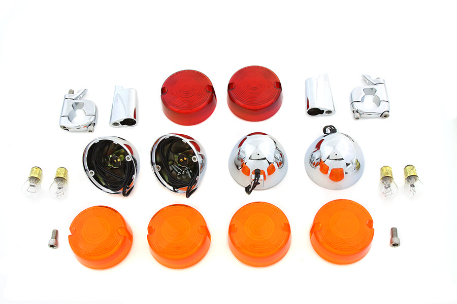 Chris Products Turn Signal Kit 0005 lighting components in a compact automotive signal assembly set