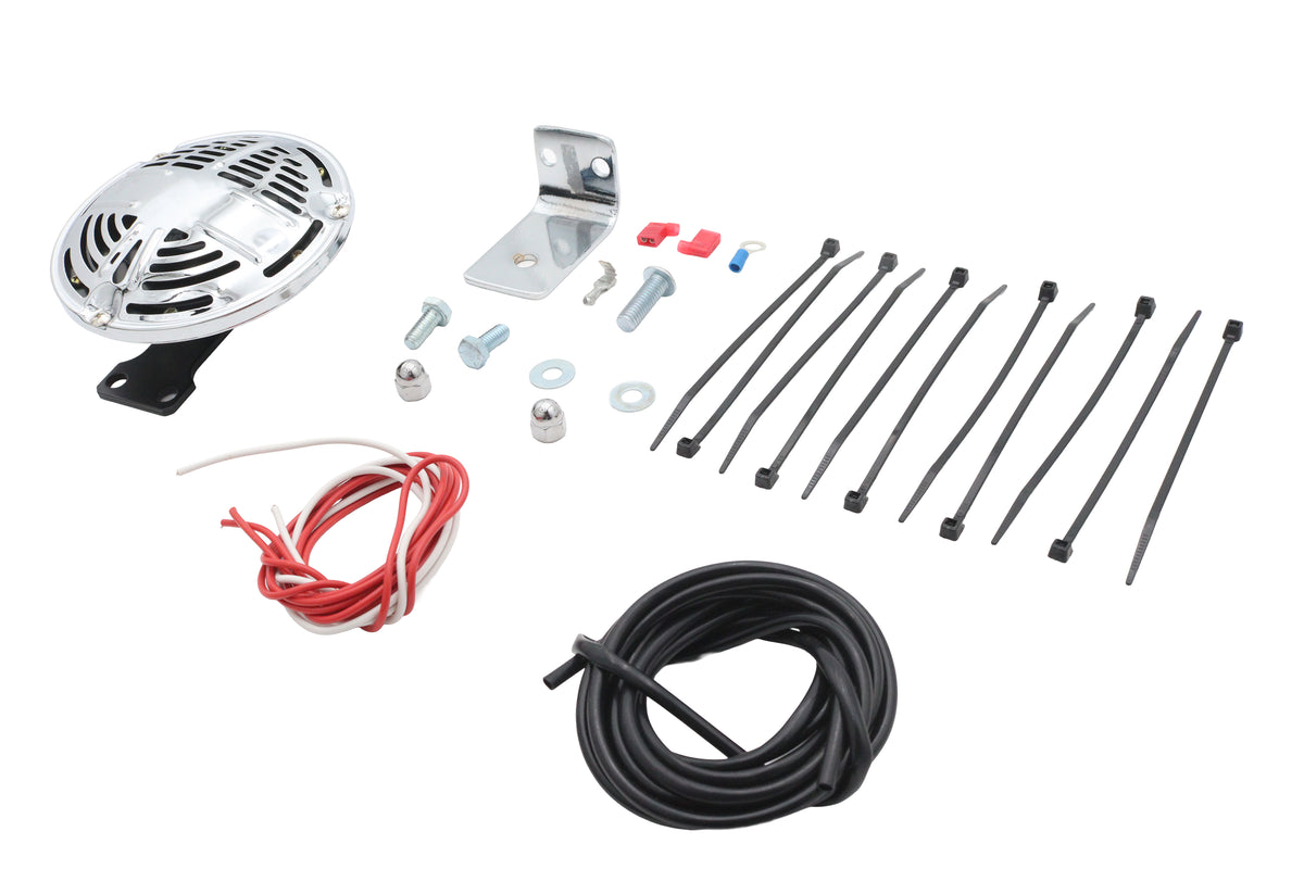 V-Twin FXSTS horn kit with mounting bracket, model 33-0009