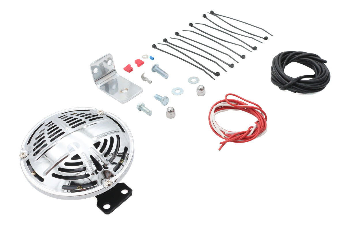 V-Twin FXSTS horn kit with mounting bracket, electrical component