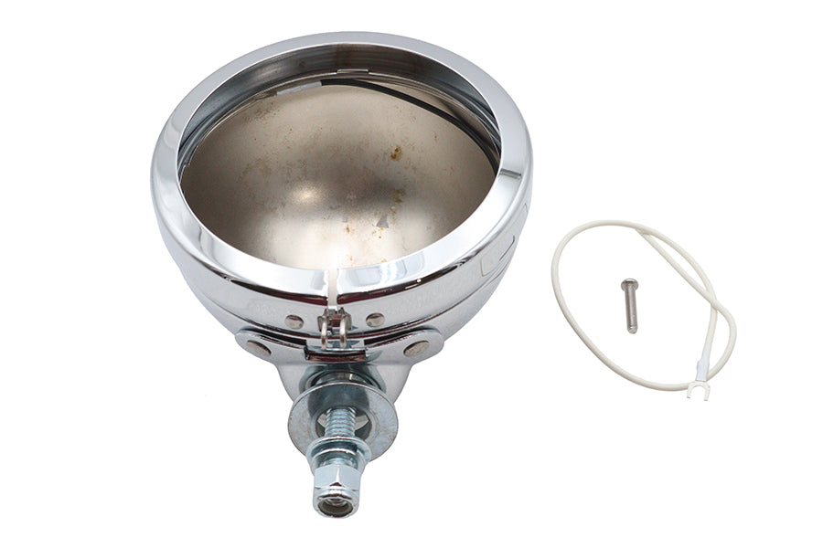 Wyatt Gatling Chrome Spotlamp Shell 70245, polished chrome lighting fixture housing