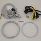 Wyatt Gatling 4-1/2-inch custom round headlamp shell in black finish