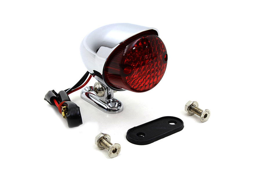 Wyatt Gatling 160927 Chrome Bullet Style Tail Lamp