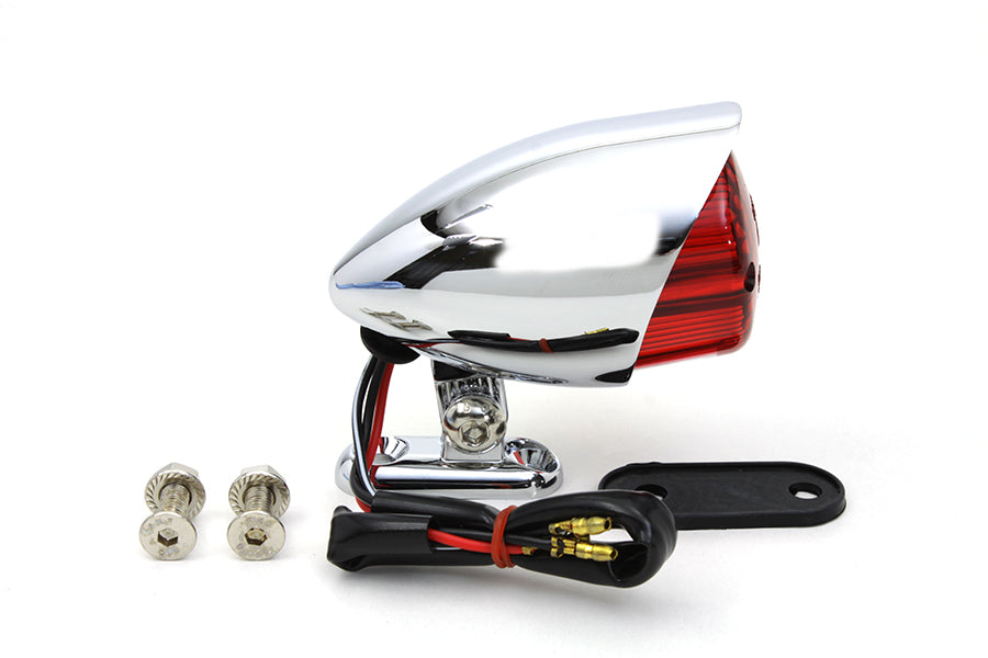 Wyatt Gatling 160927 Chrome Bullet Style Tail Lamp