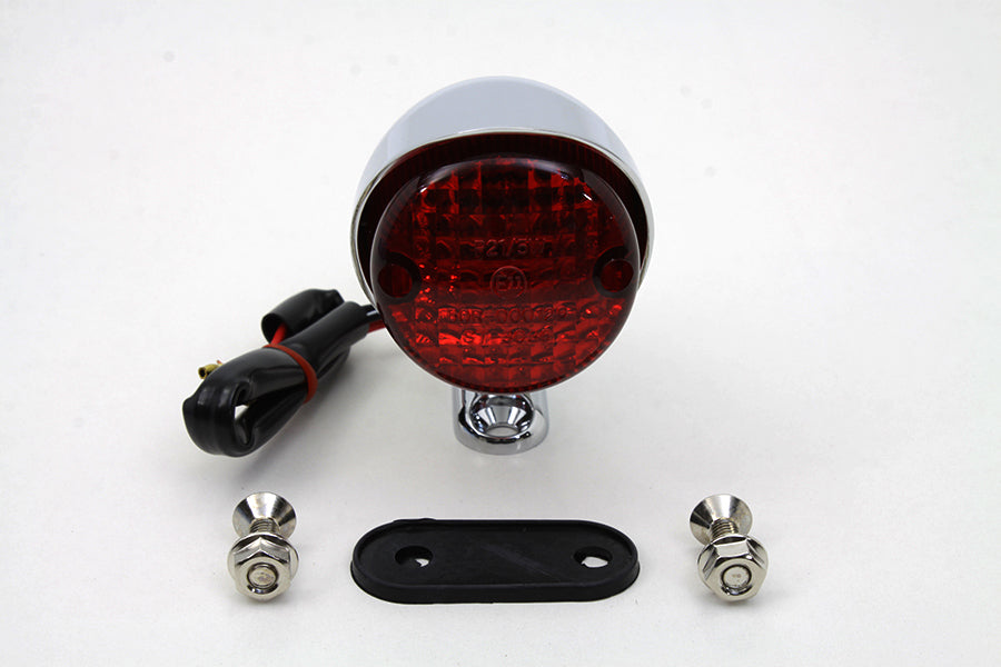 Wyatt Gatling 160927 Chrome Bullet Style Tail Lamp