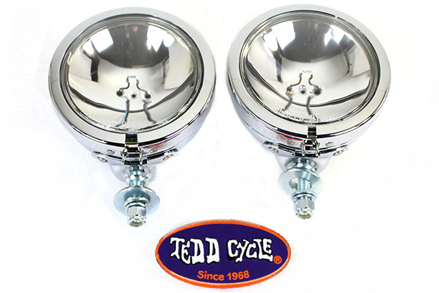 Wyatt Gatling 70243 chrome spotlamp assembly set for vehicle lighting