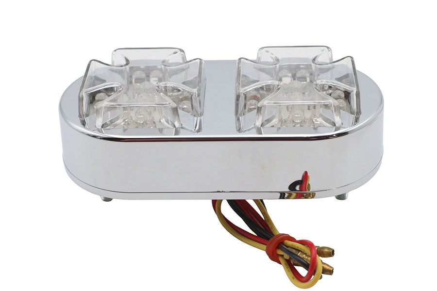 Wyatt Gatling Chrome Maltese Tail Lamp 33-0105