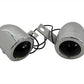 V-Twin Chrome Bullet Marker Lamp Set with Red Lens, model 33-0145