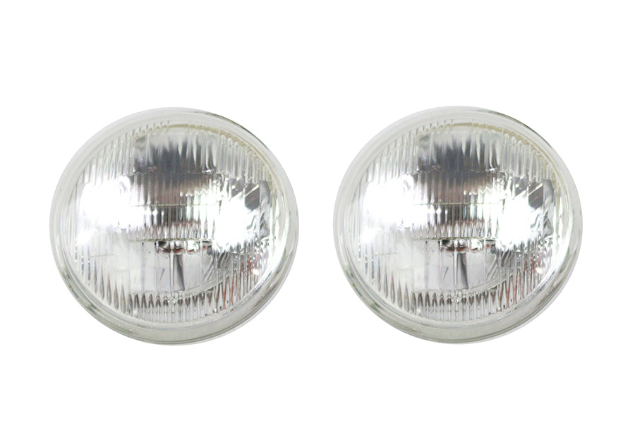 Wyatt Gatling 77183A clear 4-1/2-inch 12-volt sealed beam spotlamp bulb set