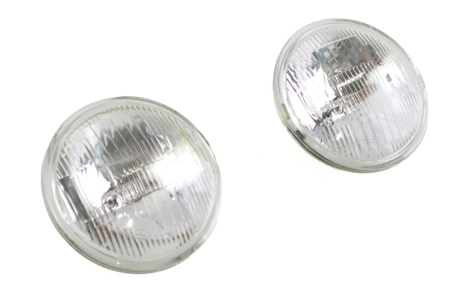 Wyatt Gatling 77183A clear 4-1/2-inch 12-volt sealed beam spotlamp bulb set