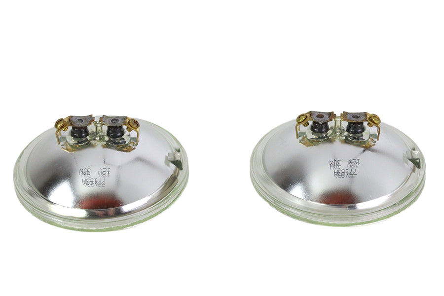 Wyatt Gatling 77183A clear 4-1/2-inch 12-volt sealed beam spotlamp bulb set