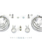 V-Twin 12-volt 4-1/2-inch chrome spotlamp kit with mounting hardware