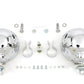 V-Twin 12-volt 4-1/2-inch chrome spotlamp kit, model 33-0175
