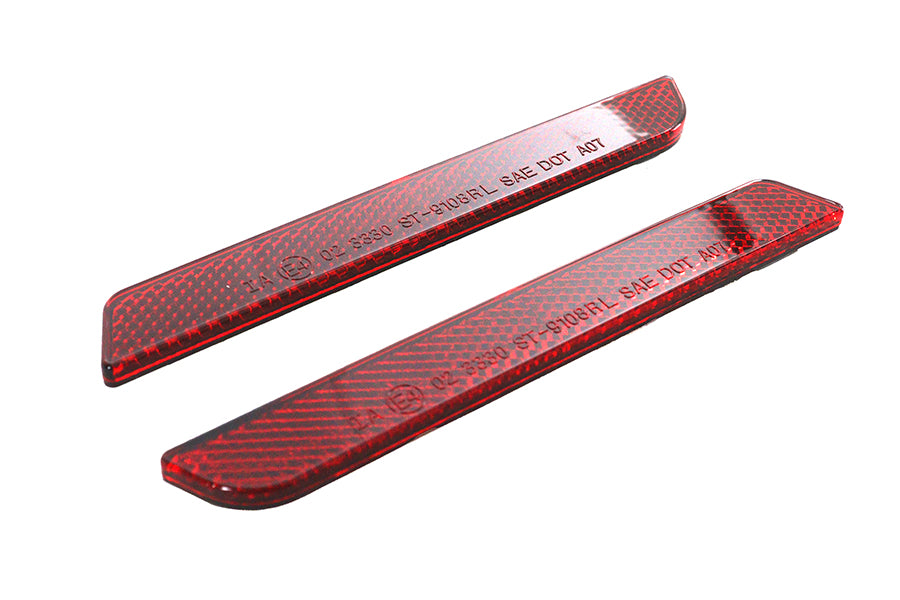 Wyatt Gatling 33-0221 rear red reflector set for motorcycle struts