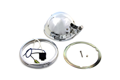 Wyatt Gatling 62001 5-3/4-inch Bates-style headlamp shell for motorcycle lighting
