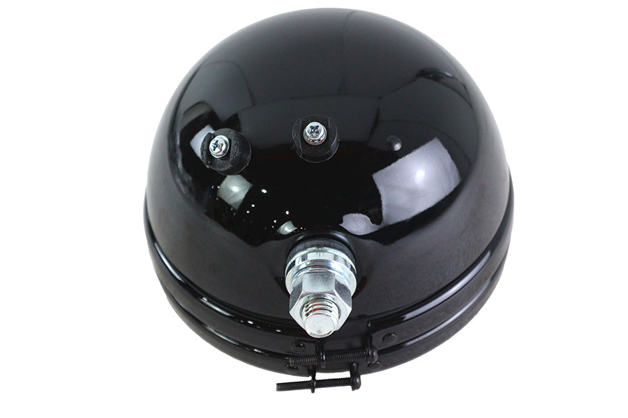 V-Twin 33-0233 replica 5-3/4-inch round black headlamp lighting fixture