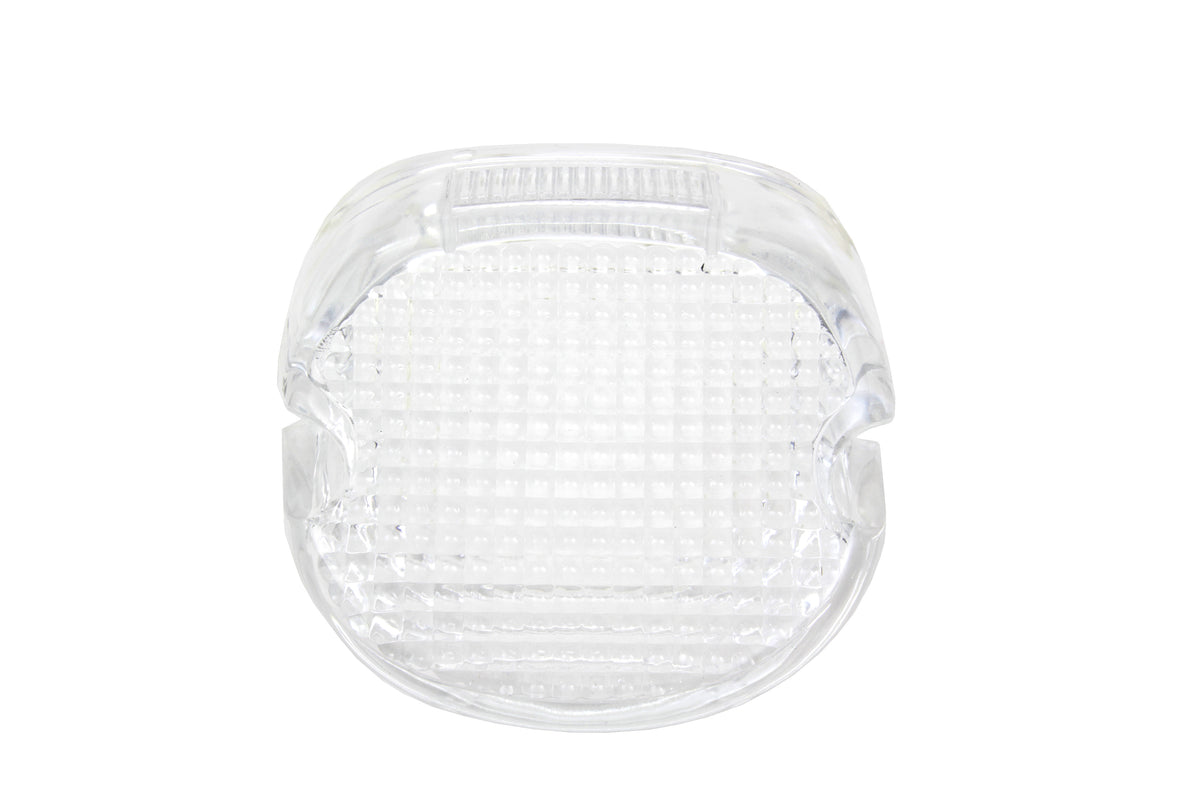 Wyatt Gatling 33-0250 clear laydown-style tail lamp lens, part 12-0416C
