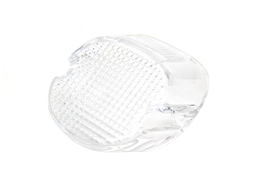 Wyatt Gatling 33-0250 clear laydown-style tail lamp lens, part 12-0416C