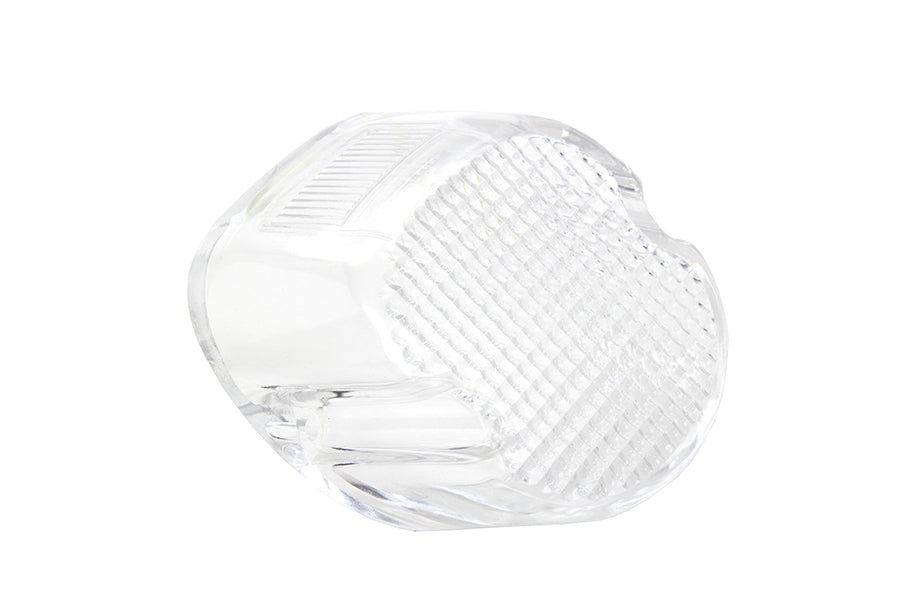 Wyatt Gatling 33-0250 clear laydown-style tail lamp lens, part 12-0416C