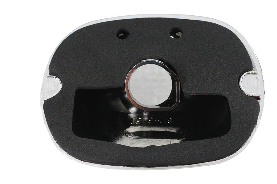 Wyatt Gatling 12-0416DC laydown style clear tail lamp lens close-up