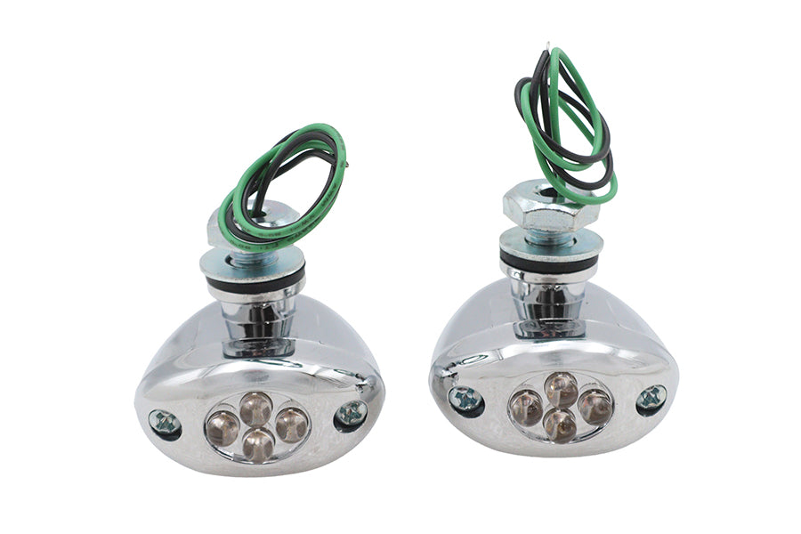 Wyatt Gatling 20-6812G LED Green Marker Lamp Set Center Mount, SKU 33-0272