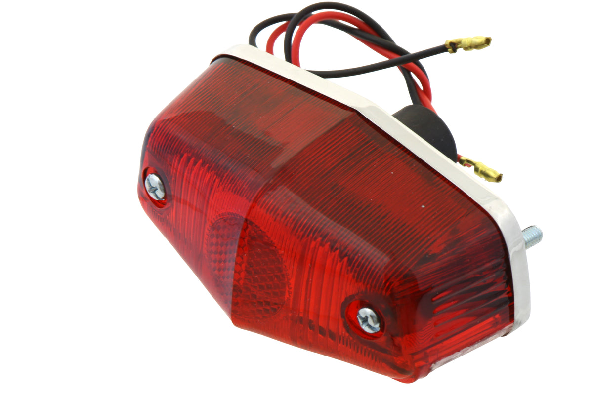 Wyatt Gatling 20-6501S Chrome Small Lucas-Style Tail Lamp