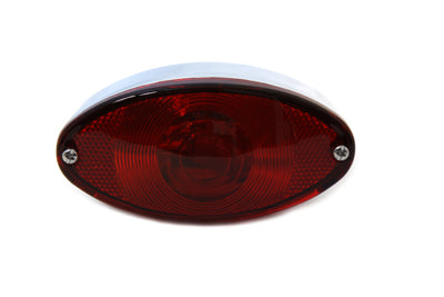 Wyatt Gatling 12-0042 Chrome Tail Lamp, Cateye Style
