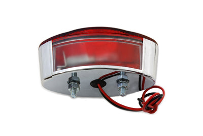 Wyatt Gatling 12-0042 Chrome Tail Lamp, Cateye Style