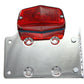 Wyatt Gatling 33-0307 Chrome Side Mount Tail Lamp Kit