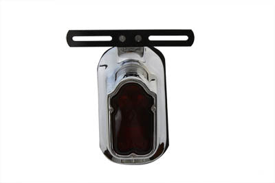 V-Twin Replica Chrome Tombstone Tail Lamp, model 33-0329