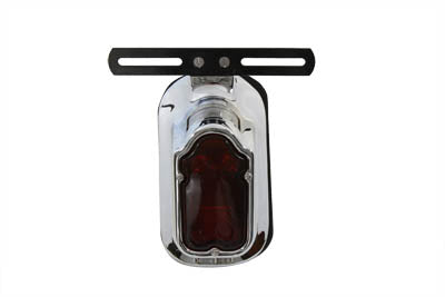 V-Twin Replica Chrome Tombstone Tail Lamp, model 33-0329a, motorcycle lighting fixture