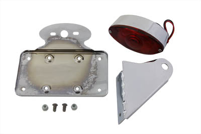 V-Twin 33-0345 Chrome Horizontal Cateye Tail Lamp Kit