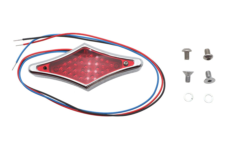 Wyatt Gatling 76100 Chrome Diamond LED Flat Back Tail Lamp