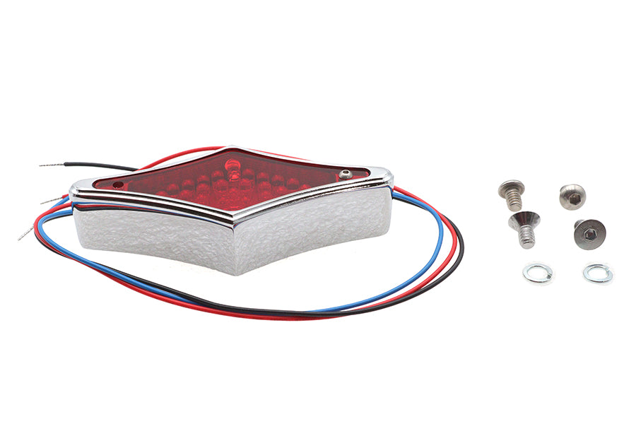 Wyatt Gatling 76100 Chrome Diamond LED Flat Back Tail Lamp