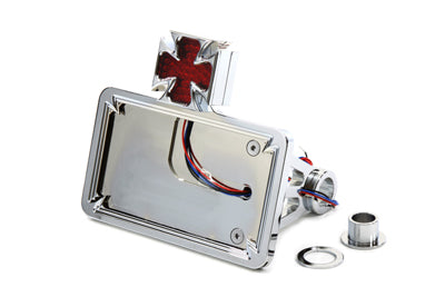Wyatt Gatling 76183 chrome billet horizontal tail lamp kit for motorcycle lighting