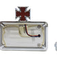 V-Twin 33-0366 chrome billet horizontal tail lamp kit for motorcycle lighting