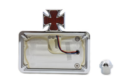 V-Twin 33-0366 chrome billet horizontal tail lamp kit for motorcycle lighting