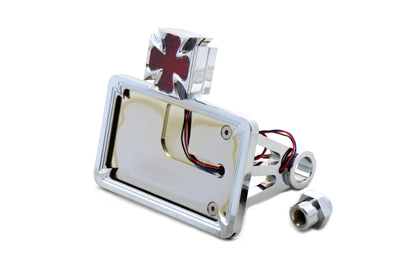 V-Twin 33-0366 chrome billet horizontal tail lamp kit for motorcycle lighting