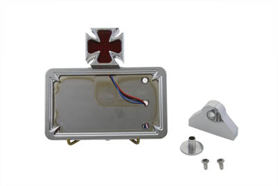 V-Twin 33-0368 chrome billet horizontal tail lamp kit for motorcycle lighting