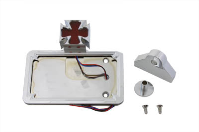 V-Twin 33-0368 chrome billet horizontal tail lamp kit for motorcycle lighting