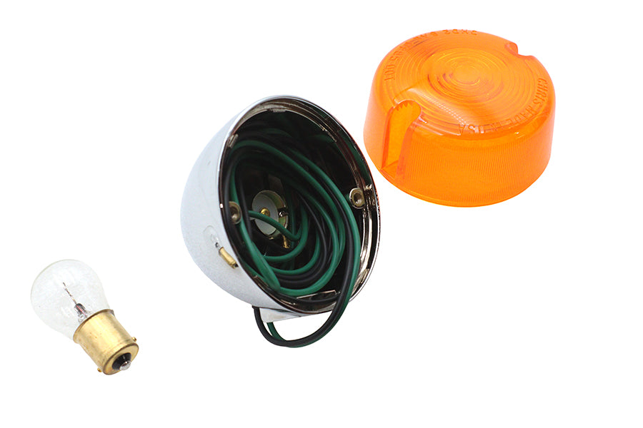 Chris Products 8407A chrome rear turn signal assembly for motorcycle lighting