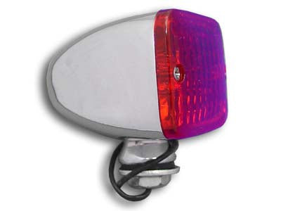 Wyatt Gatling 12-6027 chrome tour marker lamp set with red lenses