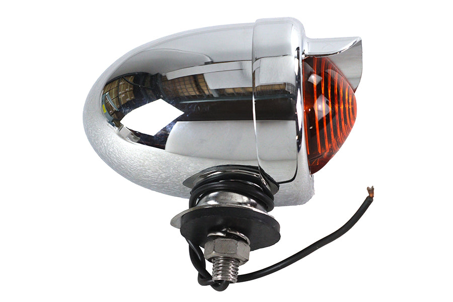 Wyatt Gatling 33-0433 bullet-style amber marker lamp with visor