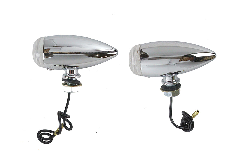 Wyatt Gatling Mini Bullet Clear Lens Marker Lamp Set, 20-6589SC, lighting assembly