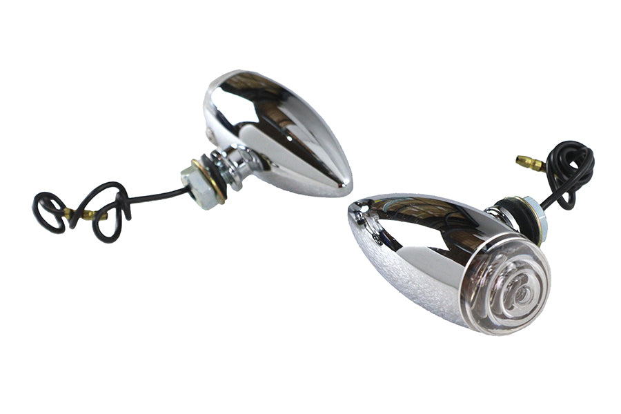 Wyatt Gatling Mini Bullet Clear Lens Marker Lamp Set, 20-6589SC, shown in 33-0453b.jpg