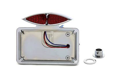 Wyatt Gatling Chrome Katz Eyez LED tail lamp kit, horizontal type, for motorcycle lighting