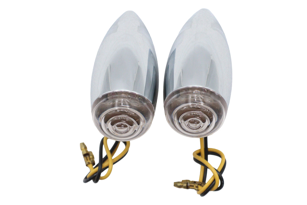 Wyatt Gatling Mini LED Bullet Marker Lamp Set with Clear Lenses, 33-0476