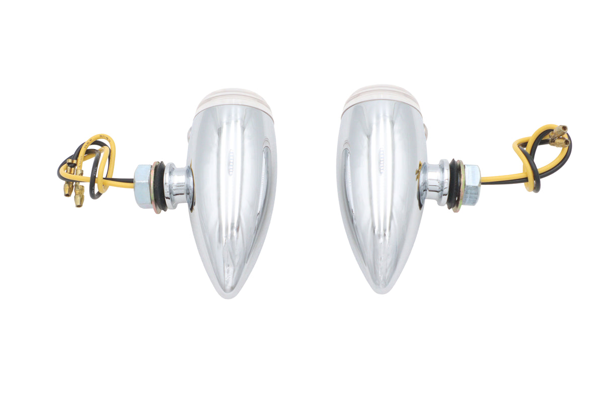 Wyatt Gatling Mini LED Bullet Clear Lens Marker Lamp Set 33-0476